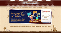 Desktop Screenshot of cakeoholic.com