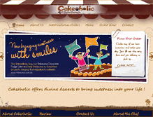 Tablet Screenshot of cakeoholic.com